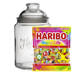 Bonbonnière Vintage 1920 2L + Happy Life Sachet Vrac 1kg
